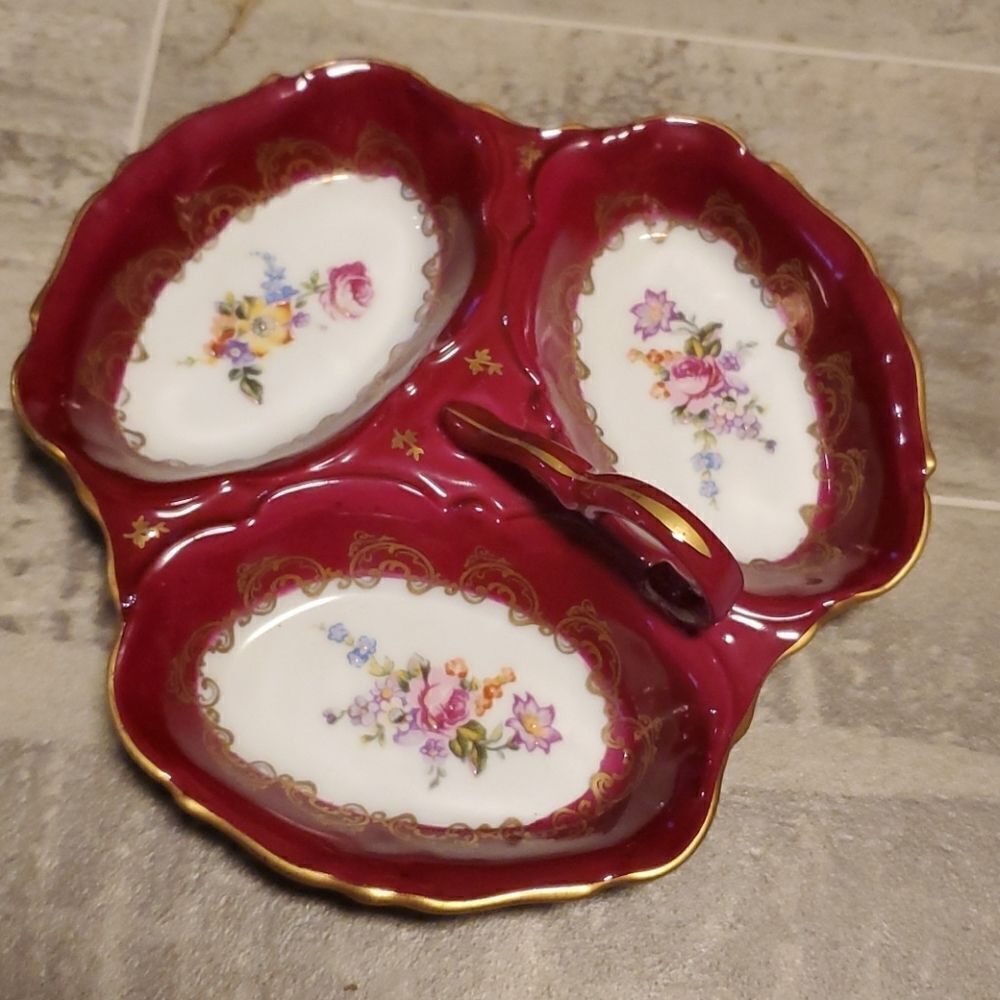 Vintage French Relish Divded Dish